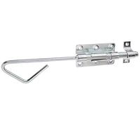 Alberts 129149 Verrou de box porte-cadenas | avec gâche attachée | passivé | platine 100 x 60 mm | boulon Ø 16 x 320 mm
