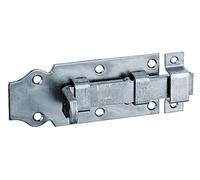 Alberts 134402 Verrou de porte | droit, avec poignée plate et gâche attachée | passivé | platine 100 x 44 mm