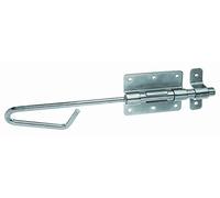 Alberts 137243 Verrou baïonnette | avec gâche attachée | zingué | platine 90 x 67 mm | boulon Ø 13,5 x 300 mm