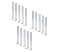 Alberts 15 x tirants 300 x 54 x 40 mm - galvanisé, équerre longue, ancrage pour béton & acier plat