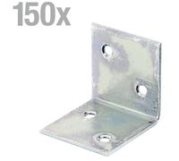 Alberts 150 x équerre large galvanisée sendzimir 40 x 40 x 40 mm - Equerre de meuble
