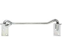 Alberts 209209 Crochet contrevent | avec platines d'angle ou œillets sur les platines | passivé | longueur 200 mm | crochet Ø 8 mm