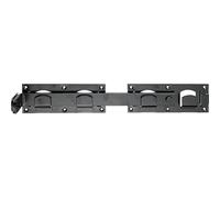 Alberts 210205 Fermeture pour portail double | modèles lisse ou martelé | en noir | 423 x 70 mm