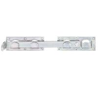 Gust. Alberts Fermeture pour portail double 210625 – lisse/martelé, passivé, 423 x 70 mm