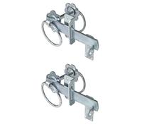 Alberts 210700 Fermeture de portillon | pour portail hauts ou portes de clôtures tressées | passivé | Set de 2 pièces