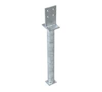 GAH Alberts Support de poteau en T 130x500x80x90mm acier brut feuerZN m. Pont, pour bétonnage en GAH Quantité:1