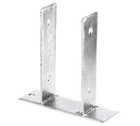 Gah alberts - 212797 - GAH-Alberts Ancre de poteau en U | a visser | galvanisee a chaud | largeur libre 91 mm
