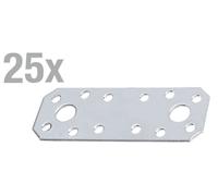 Alberts 25x raccords plats raccords d'angle 96x35x2 0 mm acier inoxydable pour des assemblages de bois stables