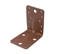 Alberts 301217 DURAVIS®® Équerre renforcée | couleur rouille, double plastification | 90 x 90 x 65 mm