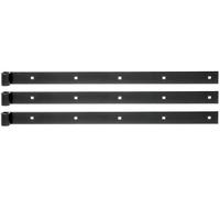 Alberts 306076 Penture | en différents modèles | noire | gond Ø 14 mm | 600 x 35 mm | Set de 3 pièces