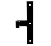 Alberts 306502 Penture | bout droit | acier, laquée noire immersion cataphorèse | gondx Ø14 mm | dimensions 250 x 35 mm