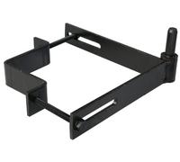 Alberts 306571 Gond d'angle collier réglable | à serrer | noir | diamètre du gond Ø14 mm | platines 190 x 190 mm
