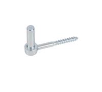 Alberts 306748 Gond à visser | crochet en J, avec filetage coupé | zingué | cote axe Ø14 mm | longueur 105 mm