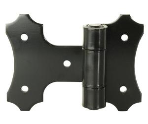 Alberts 307035 Charnière de volet | noire plastifiée | 94 mm