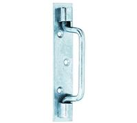 Alberts 307622 Poignée de porte | type St. Etienne | galvanisée, en bleu | 142 x 30 mm