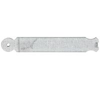 Alberts 307820 Patte à scellement | arrondie | galvanisée Sendzimir | à bétonner | 190 x 30 mm