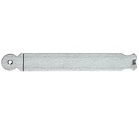 Alberts 307837 Patte à scellement | arrondie | galvanisée Sendzimir | à bétonner | 220 x 30 mm