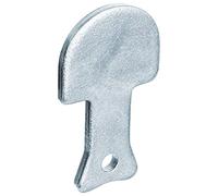 Alberts 308940 Butée pour volet | zinguée | droite | 28 x 35 mm