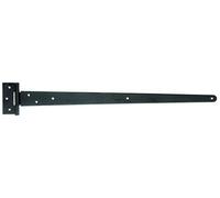 Alberts 309893 Penture anglaise | laquée noire | penture 596 x 48 mm | charnière 90 x 40 mm