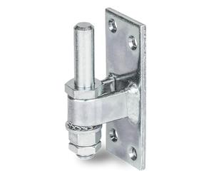 Alberts 311131 Gond à visser | réglable | passivé | cote axe Ø13 mm | platine 100 x 40 mm