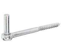 Alberts 312237 Gond à visser | crochet en J, avec filetage coupé | passivé | cote axe Ø13 mm | longueur 165 mm
