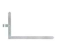 Alberts 312978 Bande angulaire de porte, dans les versions pour portails, portes de garage et portes à cadre, galvanisée à chaud, rouleau de Ø20 mm, dimensions 600 x 1000 mm