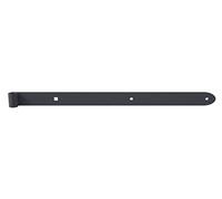 Alberts 314033 Penture Ovado | galvanisée, plastifiée, en gris graphite | gond Ø 16 mm | taille 600 x 40 mm