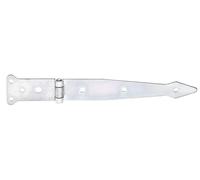 Alberts 315092 Penture charnière | avec goupille rivetée | électro-galvanisé, passivé à couche épaisse | penture 202 x 35 mm | charnière 77 x 48 mm