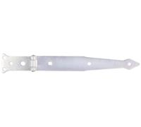 Alberts 315146 Penture charnière | avec goupille rivetée | électro-galvanisé, passivé à couche épaisse | penture 252 x 35 mm | charnière 77 x 48 mm