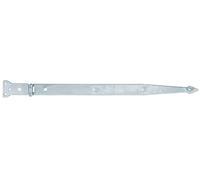 Alberts 315498 Penture charnière | avec goupille rivetée | passivée | penture 600 x 45 mm | charnière 101 x 63 mm