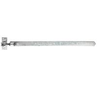 Alberts 318284 Penture | droite, bout arrondi, réglable de 30 mm | galvanisée à chaud | 660 x 40 mm