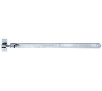 Alberts 318291 : Bande de charge, extrémité arrondie, réglable de 30 mm, galvanisée, dimensions 660 x 40 mm