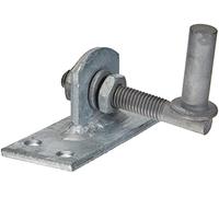 Alberts 318758 Gond à visser | réglable de 20 mm | galvanisé à chaud | cote axe Ø13 mm | platine 100 x 40 mm