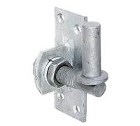 Alberts 318765 Gond à visser | réglable de 20 mm | galvanisé à chaud | cote axe Ø16 mm | platine 100 x 40 mm