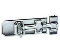 Alberts 327002 Verrou de sécurité porte-cadenas | avec poignée plate et gâche attachée | acier inoxydable | platine de 100 x 40 mm