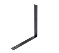 Alberts 329525 Equerre de poutre - noire - plastifiée - 250 x 250 x 26 x 6 mm