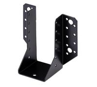 Alberts 329556 Sabot de charpente - type A, ailes extérieures - noir - plastifié - 64 x 128 mm