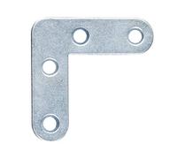 Alberts 329754 Équerre de meuble | galvanisée, en bleu | 40 x 40 x 12 mm
