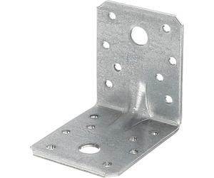 Alberts 330354 Équerre renforcée | galvanisée Sendzimir | 70 x 70 x 55 mm (Lot de 5)