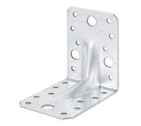 Alberts Équerres renforcées pour charges lourdes galvanisées Sendzimir 90 x 90 x 65 mm Lot de 12