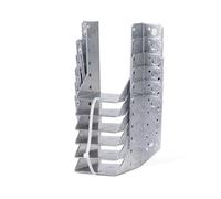 Alberts 331382 Support U | type A - ailes extérieures | galvanisé Sendzimir | 80 x 120 mm | Set de 6 pièces