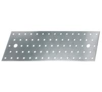 Alberts 332037 Platine d'assemblage | galvanisée Sendzimir | 300 x 100 mm | Plaque perforée - 100 x 300 mm - Alberts