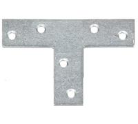Alberts 333003 Platine d'assemblage | en forme de T | galvanisée Sendzimir | 70 x 50 x 16 mm