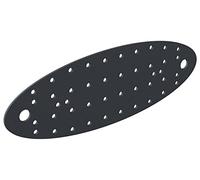 Alberts 333829 Platine d'assemblage Ovado | plastifiée gris graphite | 240 x 80 mm | Set de 12 pièces