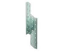 Alberts 334048 Équerre renvoyée | utilisable à droite | galvanisée Sendzimir | 32 x 32 x 210 mm