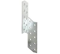 Alberts 334369 Équerre renvoyée | galvanisé Sendzimir | 32 x 32 x 210 mm | Set de 50 pièces
