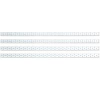 Alberts 335137 Platine d'assemblage | galvanisée Sendzimir | 1000 x 40 mm | Set de 4 pièces