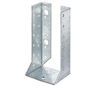 Alberts 335229 Support U | type B - ailes intérieures | galvanisé Sendzimir | 64 x 128 mm (Lot de 6)