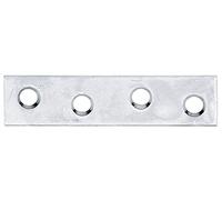 Alberts 336431 Platine d'assemblage | étroit | galvanisé Sendzimir | 60 x 14 mm | Set de 12 pièces