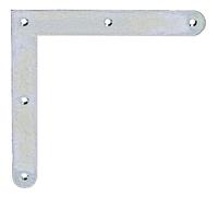 Alberts 339746 Cornière d'angle avec extrémités arrondies | électro-galvanisé, passivé à couche épaisse | 150 x 150 x 20 mm